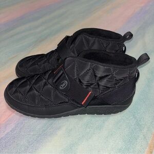 Chaco Ramble Puff Black Ankle Boots Men's Size 10.5 Slip On Water Resistant